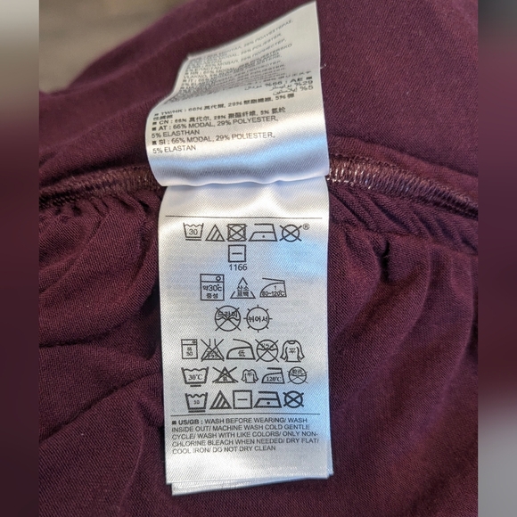 Banana Republic Womens Tunic Tank Medium Sleeveless Blouse Burgundy Purple Zip - Picture 6 of 8